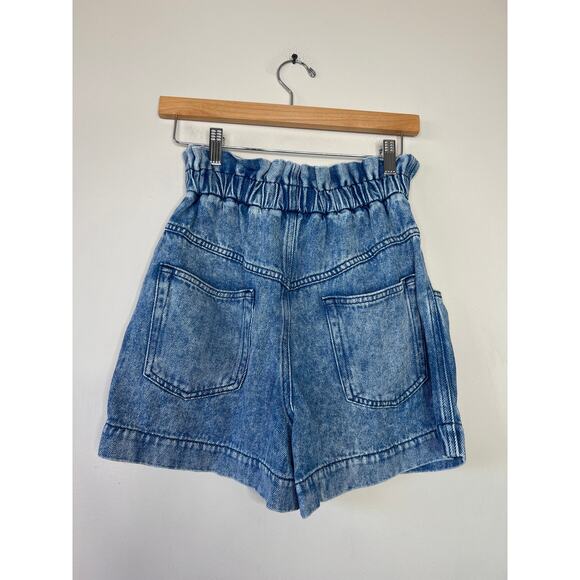 NEW Marant Etoile Titea Waist Elastic Denim Short Women's Blue Size: XS - Picture 5 of 8